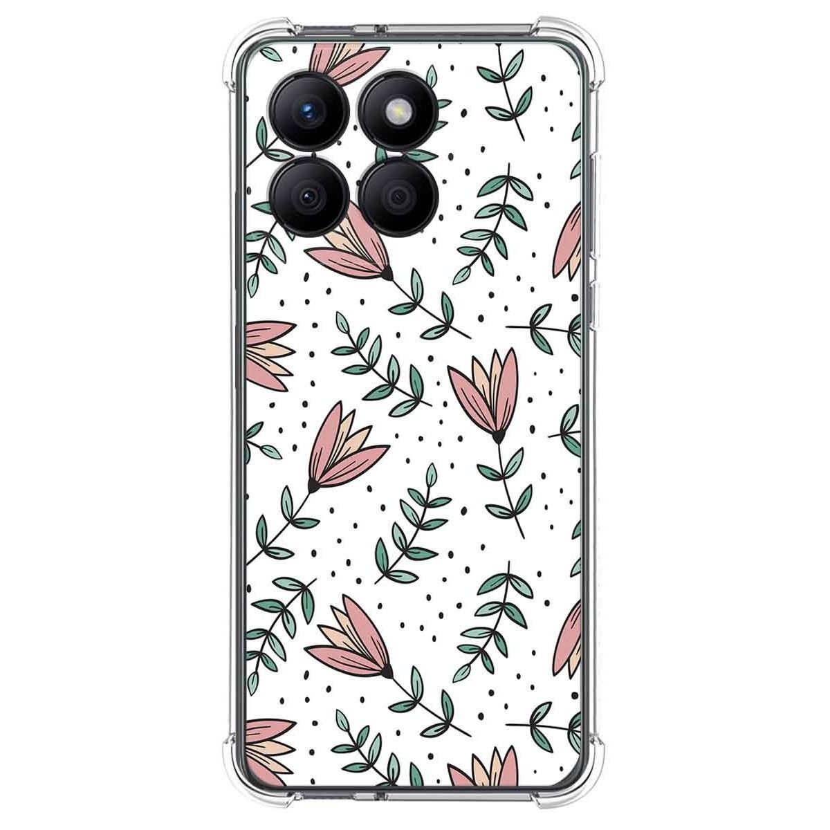Funda Silicona Antigolpes para Huawei Honor X8b diseño Flores 01 Dibujos
