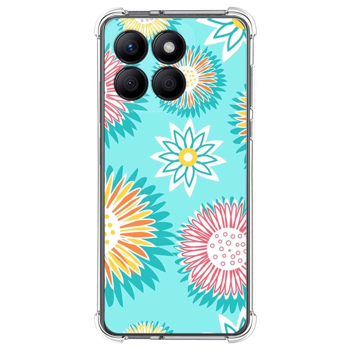 Funda Silicona Antigolpes para Huawei Honor X8b diseño Flores 05 Dibujos