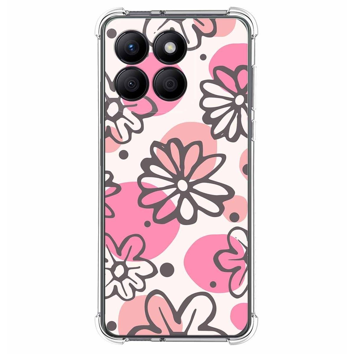 Funda Silicona Antigolpes para Huawei Honor X8b diseño Flores 09 Dibujos