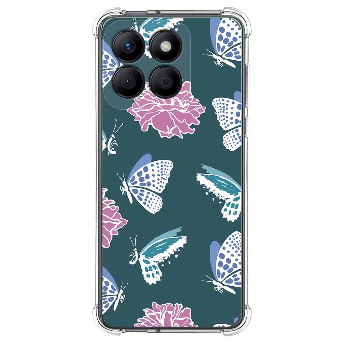 Funda Silicona Antigolpes para Huawei Honor X8b diseño Flores 10 Dibujos