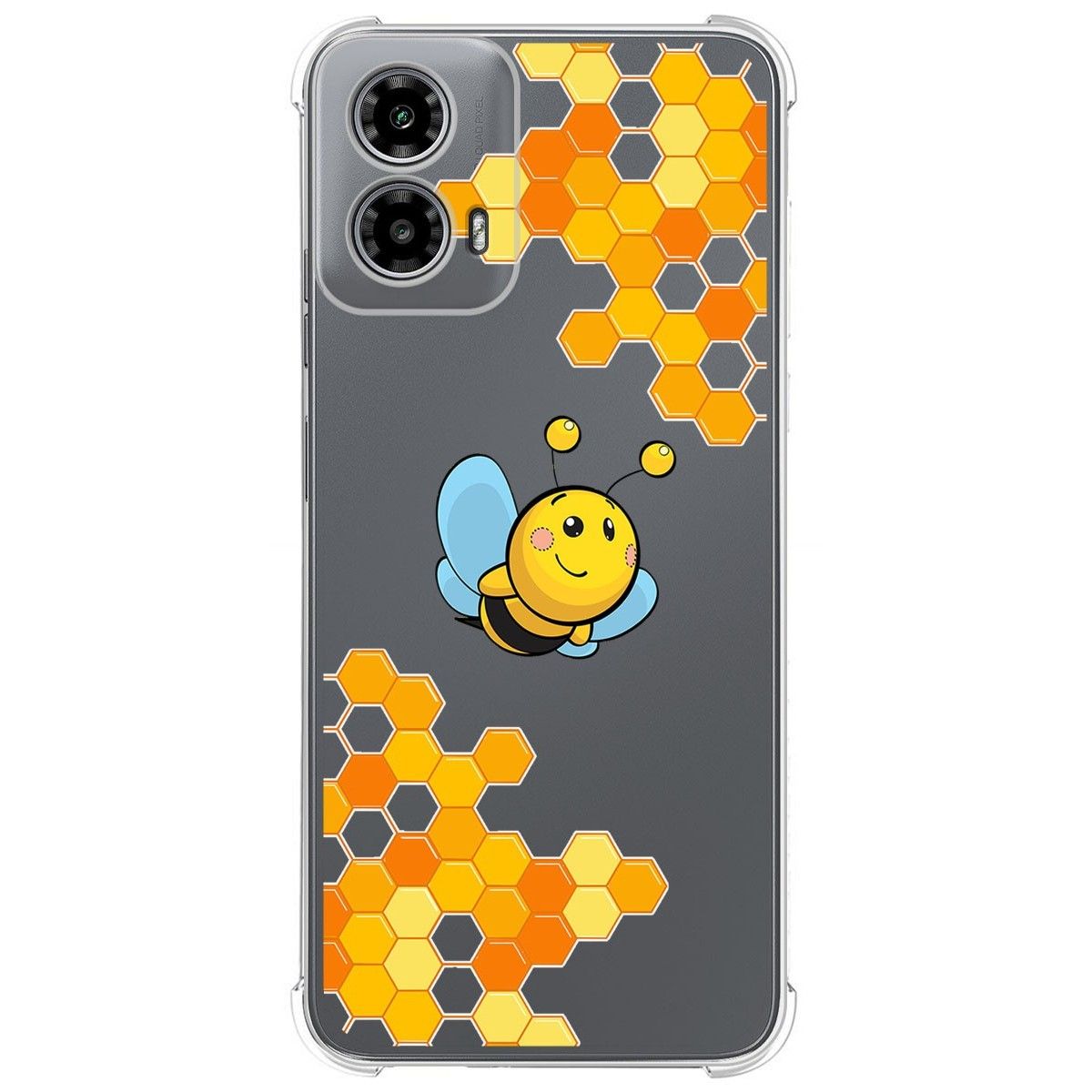 Funda Silicona Antigolpes para Motorola Moto G34 5G diseño Abeja Dibujos