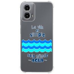 Funda Silicona Antigolpes para Motorola Moto G34 5G diseño Agua Dibujos