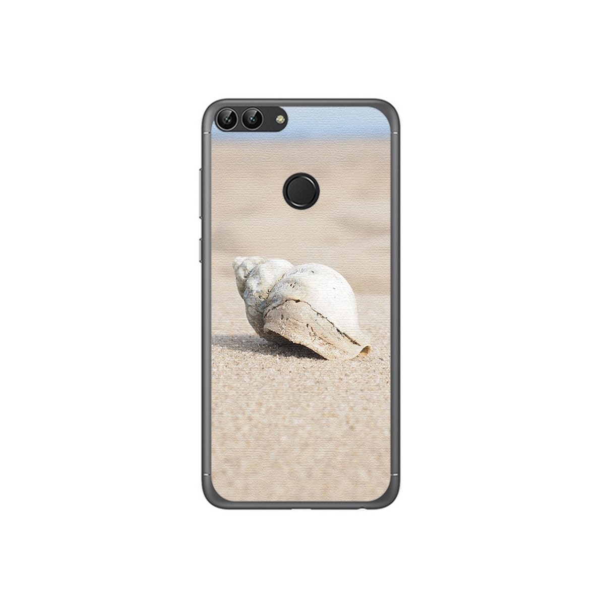 Funda Gel Tpu para Huawei P Smart Diseño Concha Dibujos