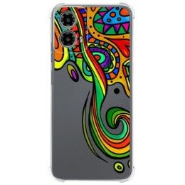 Funda Silicona Antigolpes para Motorola Moto G34 5G diseño Colores Dibujos