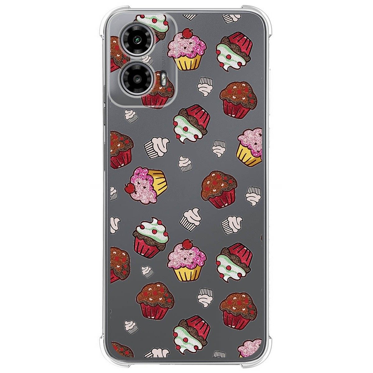 Funda Silicona Antigolpes para Motorola Moto G34 5G diseño Muffins Dibujos