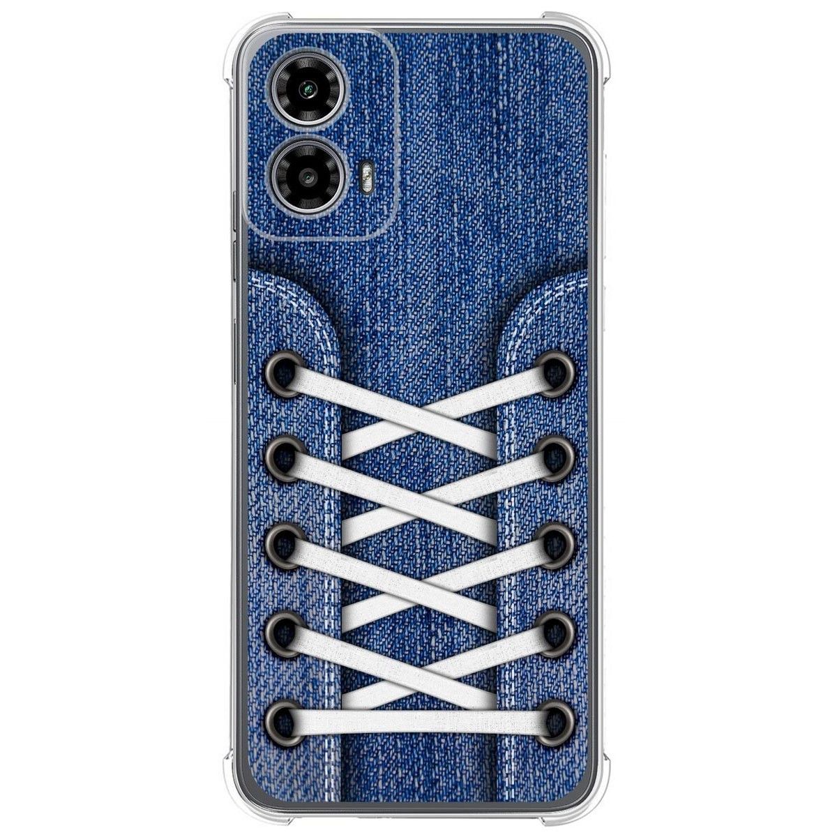 Funda Silicona Antigolpes para Motorola Moto G34 5G diseño Zapatillas 01 Dibujos