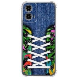 Funda Silicona Antigolpes para Motorola Moto G34 5G diseño Zapatillas 13 Dibujos