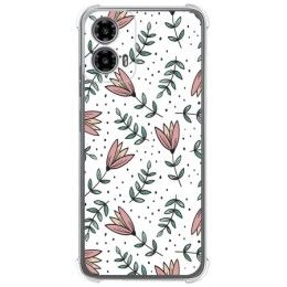 Funda Silicona Antigolpes para Motorola Moto G34 5G diseño Flores 01 Dibujos