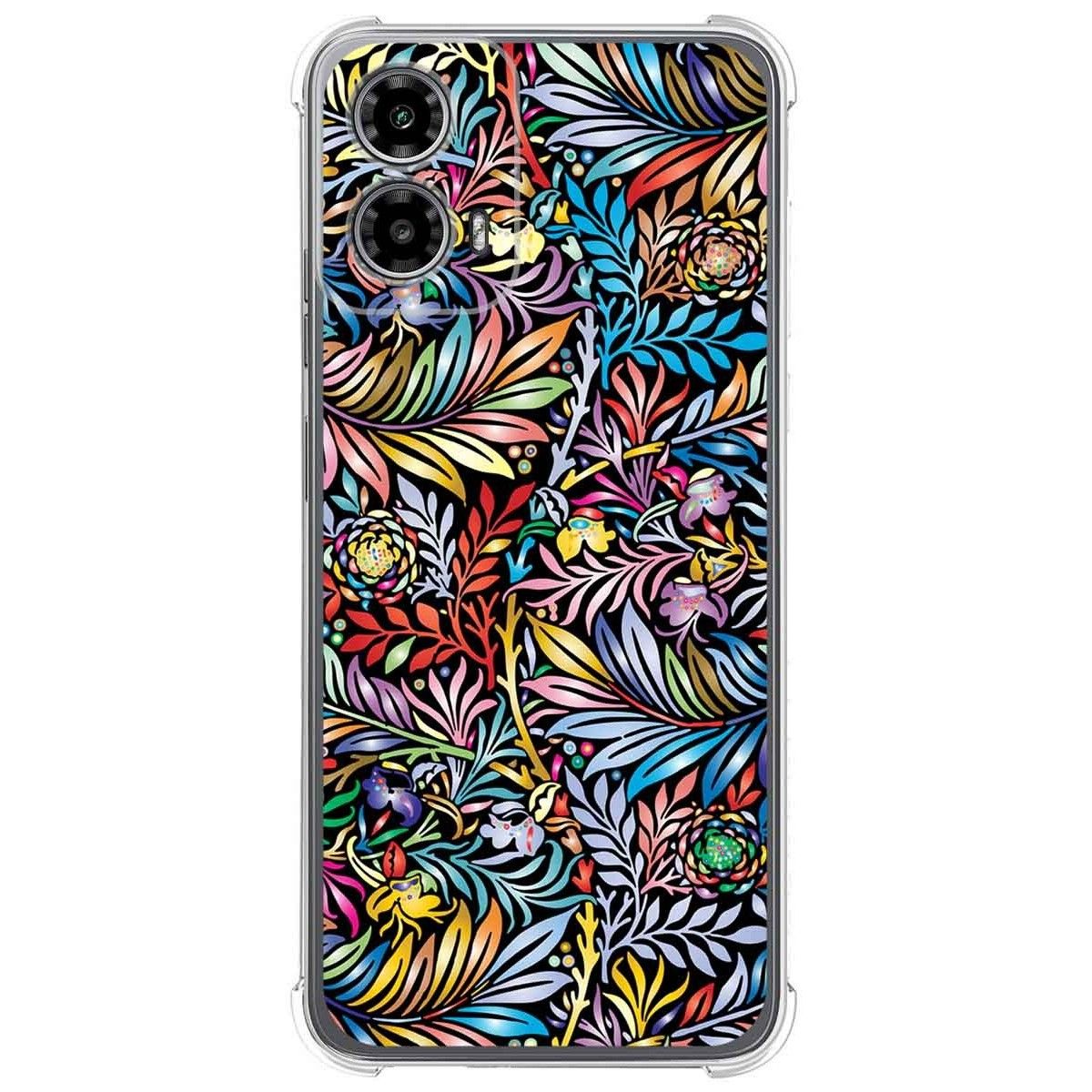 Funda Silicona Antigolpes para Motorola Moto G34 5G diseño Flores 04 Dibujos
