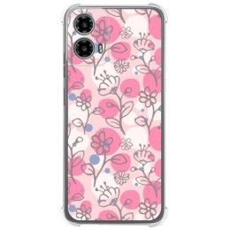 Funda Silicona Antigolpes para Motorola Moto G34 5G diseño Flores 07 Dibujos