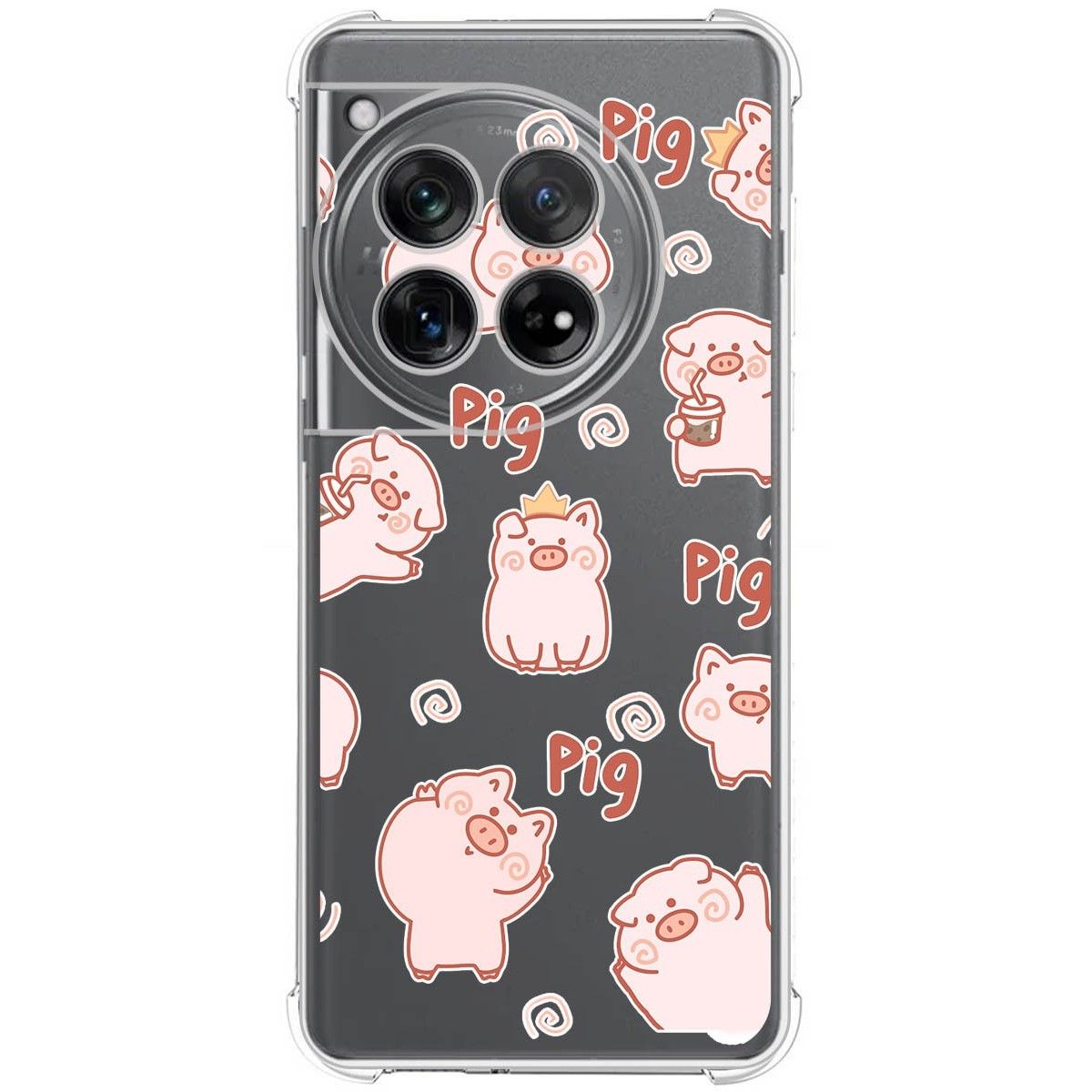 Funda Silicona Antigolpes para Oneplus 12 5G diseño Cerdos Dibujos
