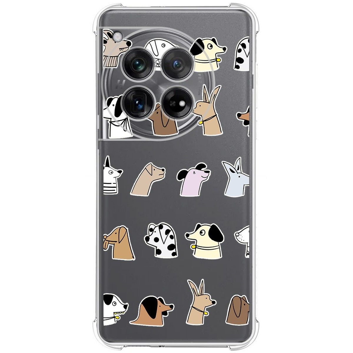 Funda Silicona Antigolpes para Oneplus 12 5G diseño Perros Dibujos