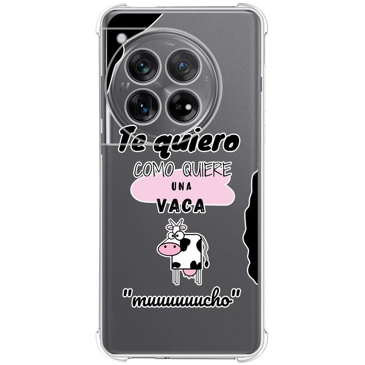 Funda Silicona Antigolpes para Oneplus 12 5G diseño Vaca Dibujos