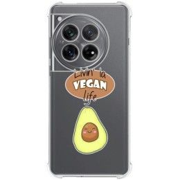 Funda Silicona Antigolpes para Oneplus 12 5G diseño Vegan Life Dibujos