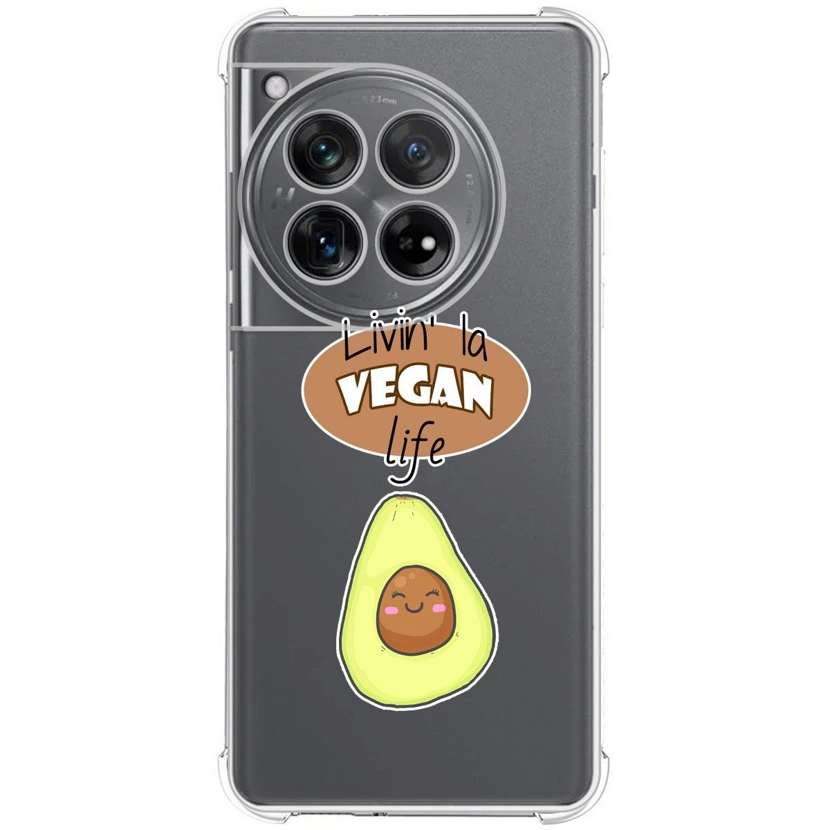 Funda Silicona Antigolpes para Oneplus 12 5G diseño Vegan Life Dibujos