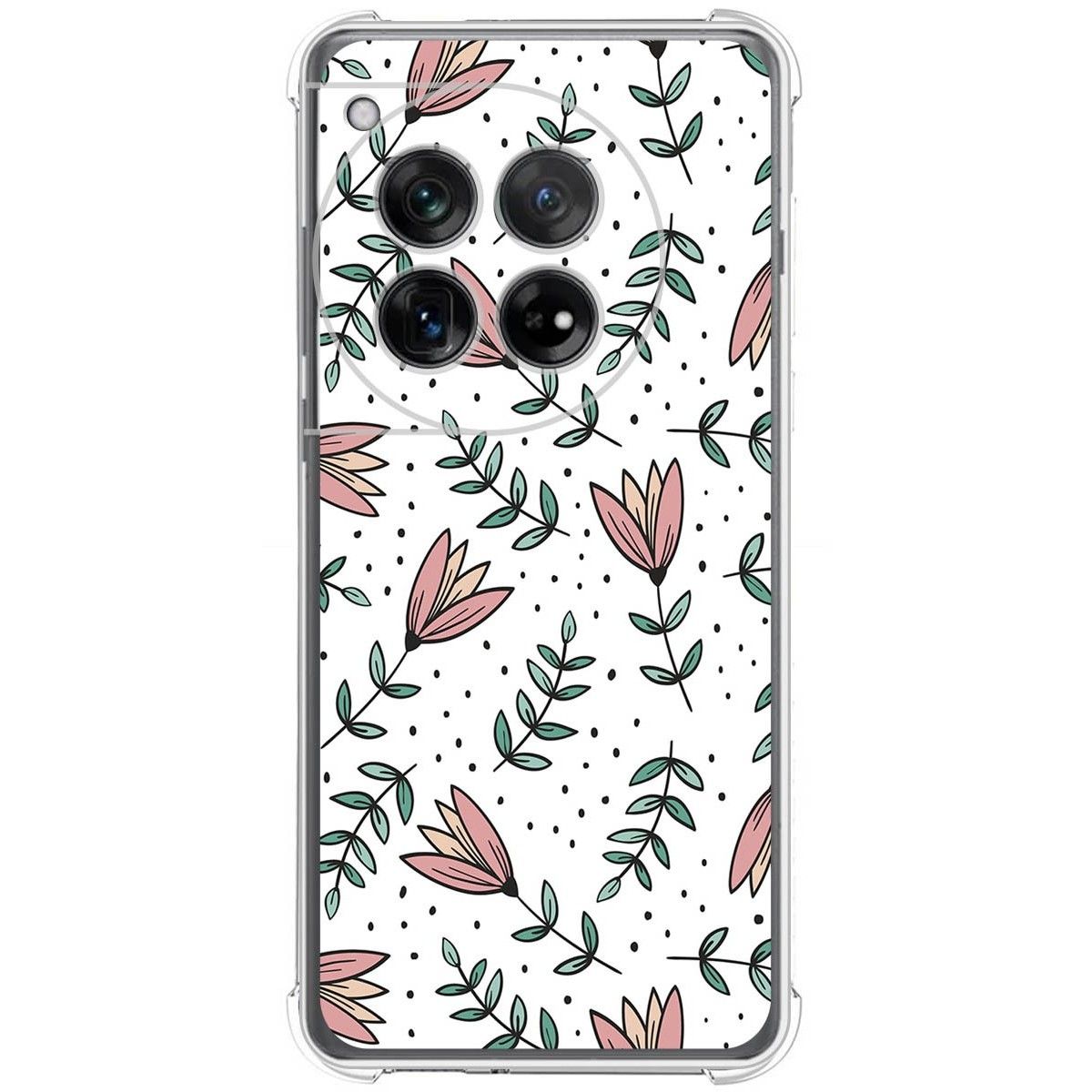 Funda Silicona Antigolpes para Oneplus 12 5G diseño Flores 01 Dibujos