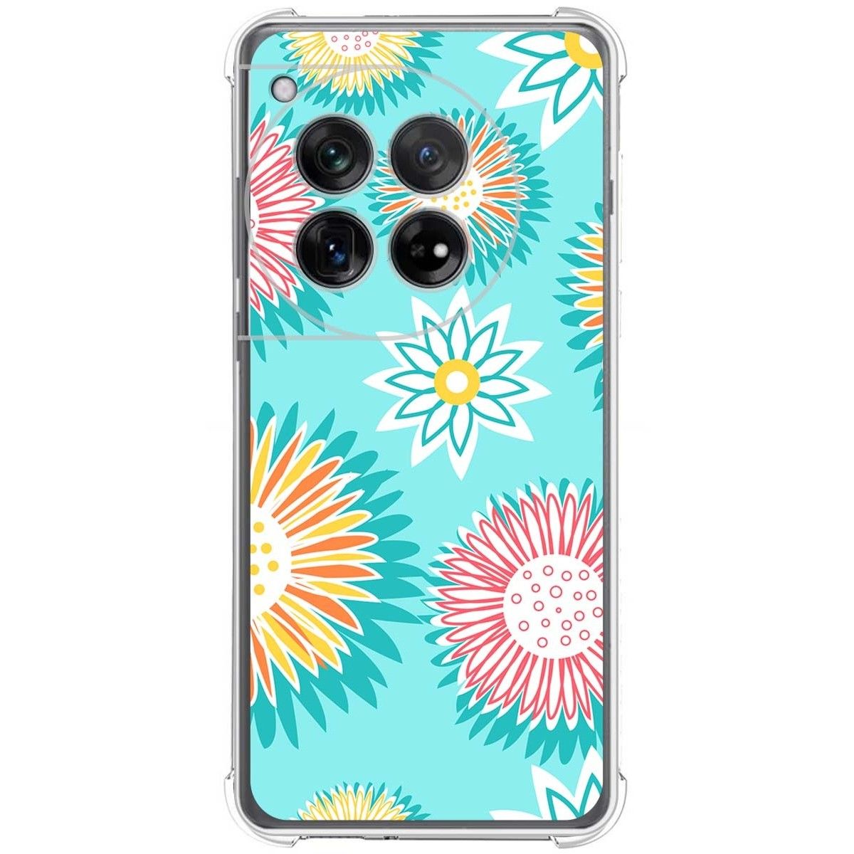 Funda Silicona Antigolpes para Oneplus 12 5G diseño Flores 05 Dibujos