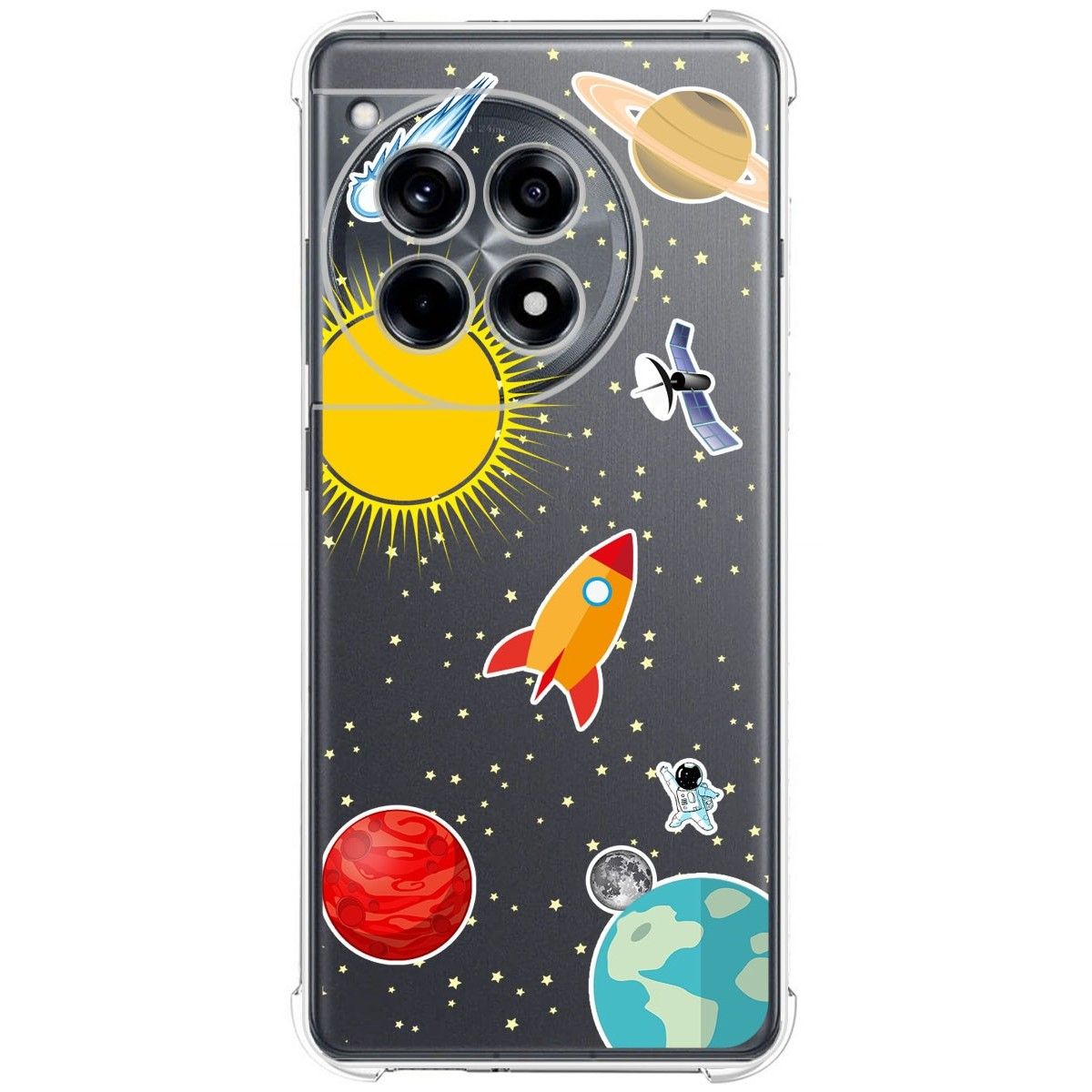Funda Silicona Antigolpes para Oneplus 12R 5G diseño Espacio Dibujos