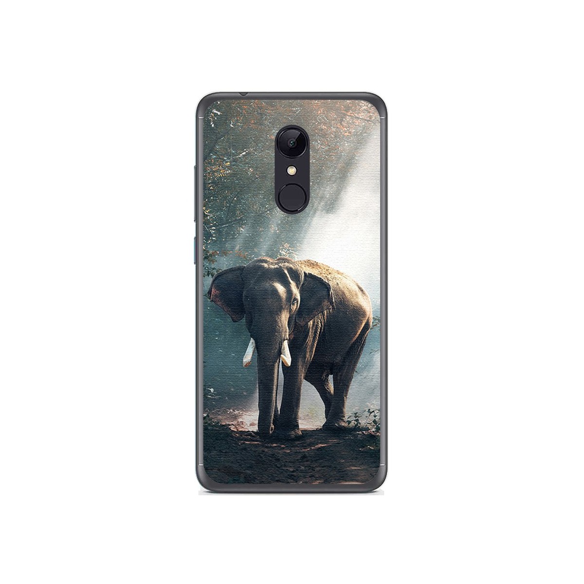 Funda Gel Tpu para Xiaomi Redmi 5 Plus Diseño Elefante Dibujos
