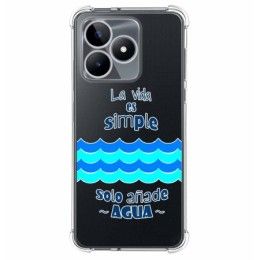 Funda Silicona Antigolpes para Realme C51 diseño Agua Dibujos