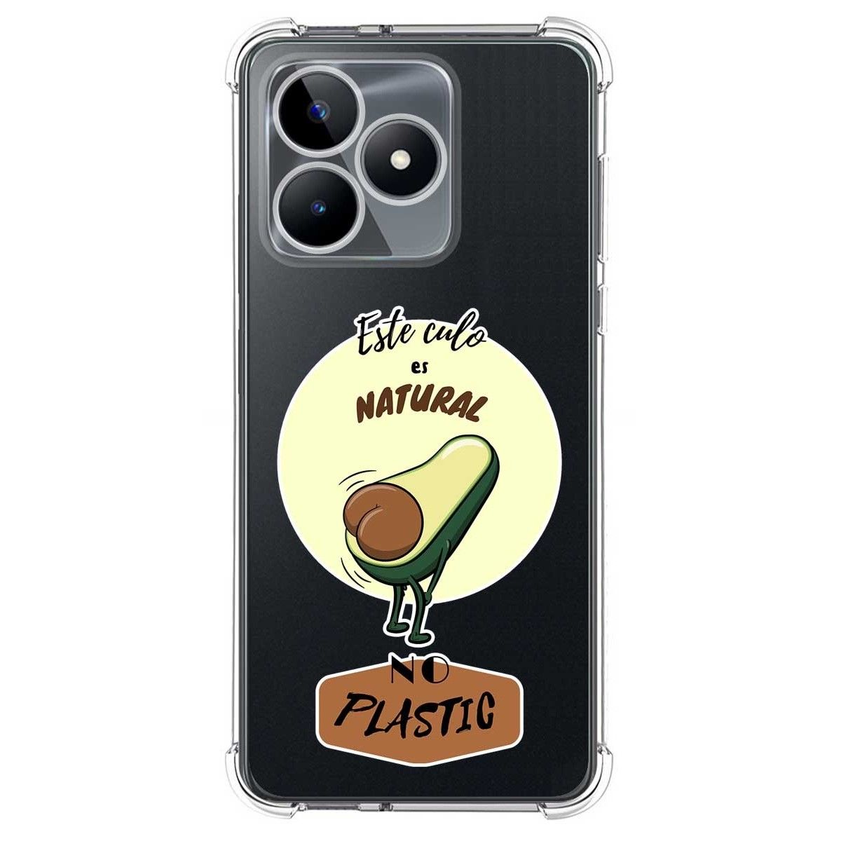 Funda Silicona Antigolpes para Realme C51 diseño Culo Natural Dibujos