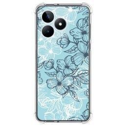 Funda Silicona Antigolpes para Realme C51 diseño Flores 03 Dibujos