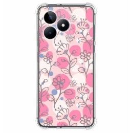 Funda Silicona Antigolpes para Realme C51 diseño Flores 07 Dibujos