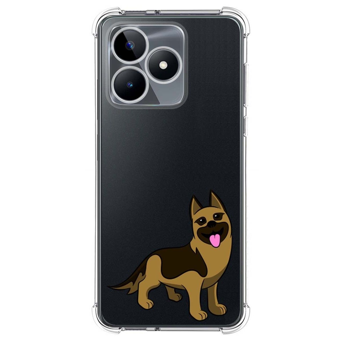 Funda Silicona Antigolpes para Realme C51 diseño Perros 03 Dibujos