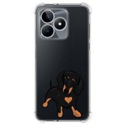 Funda Silicona Antigolpes para Realme C51 diseño Perros 04 Dibujos