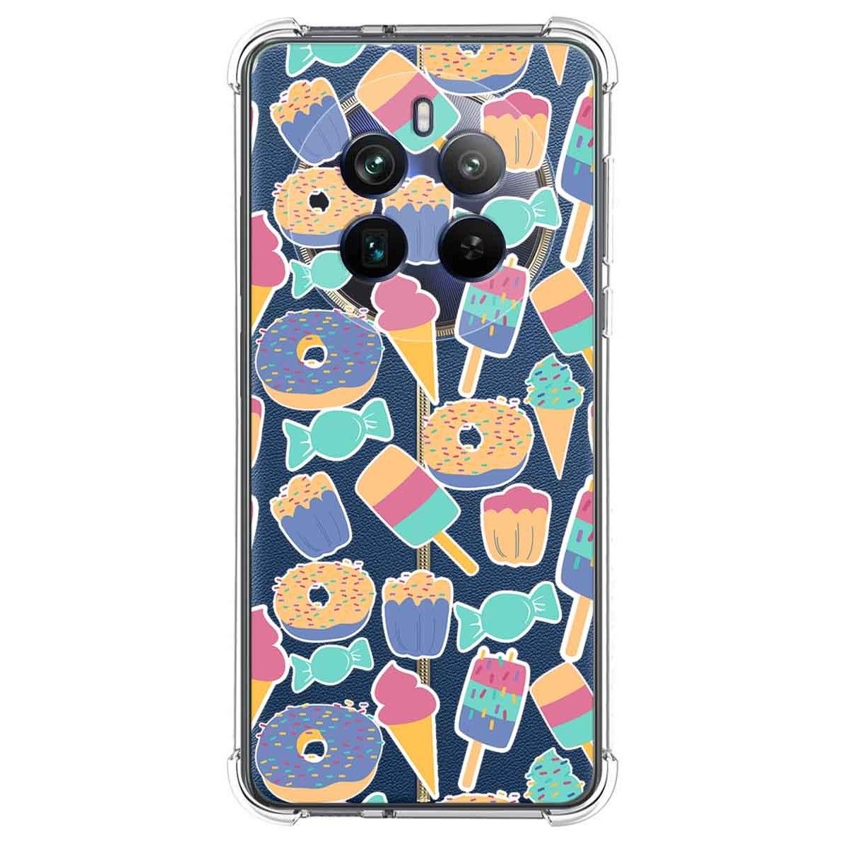 Funda Silicona Antigolpes para Realme 12 Pro 5G / 12 Pro Plus 5G diseño Dulces 02 Dibujos