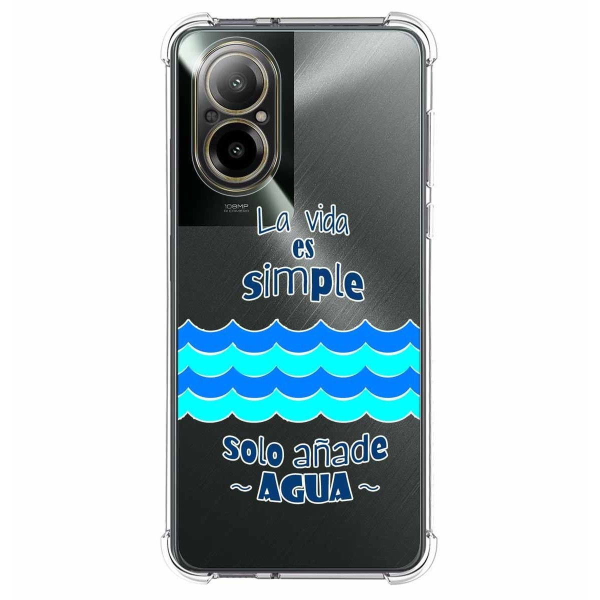 Funda Silicona Antigolpes para Realme C67 4G diseño Agua Dibujos