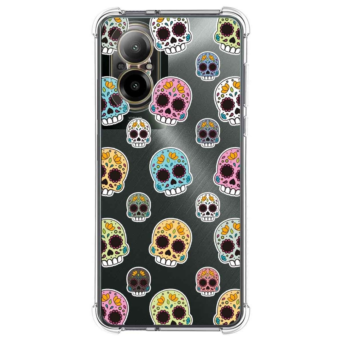 Funda Silicona Antigolpes para Realme C67 4G diseño Catrina Dibujos