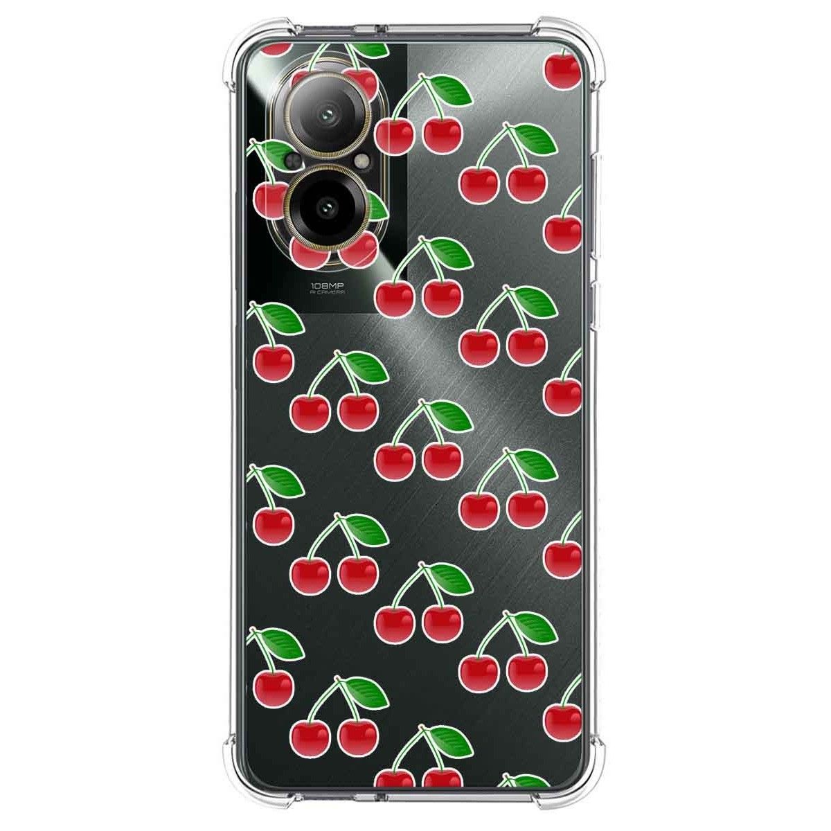 Funda Silicona Antigolpes para Realme C67 4G diseño Cerezas Dibujos