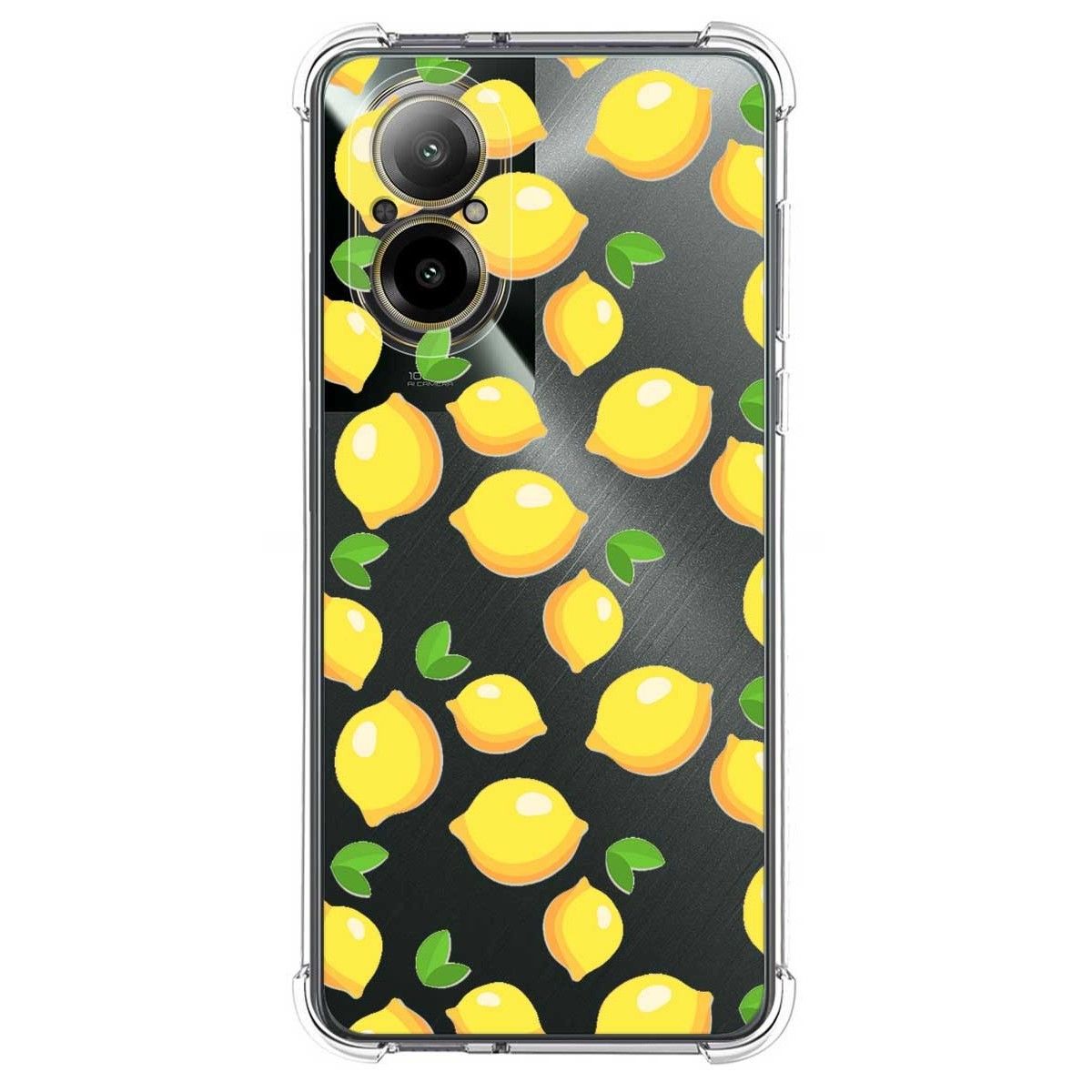 Funda Silicona Antigolpes para Realme C67 4G diseño Limones Dibujos