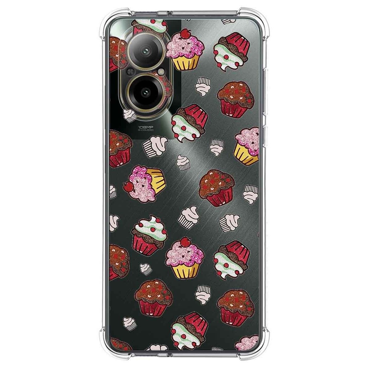 Funda Silicona Antigolpes para Realme C67 4G diseño Muffins Dibujos