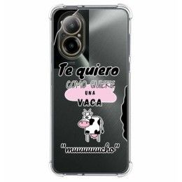 Funda Silicona Antigolpes para Realme C67 4G diseño Vaca Dibujos