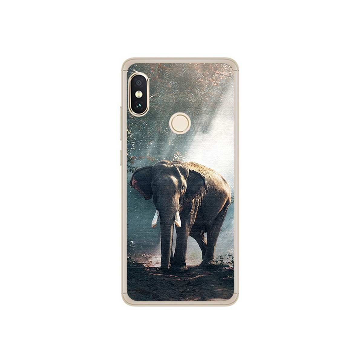 Funda Gel Tpu para Xiaomi Redmi Note 5 / Note 5 Pro Elefante Dibujos