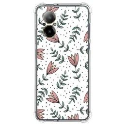 Funda Silicona Antigolpes para Realme C67 4G diseño Flores 01 Dibujos
