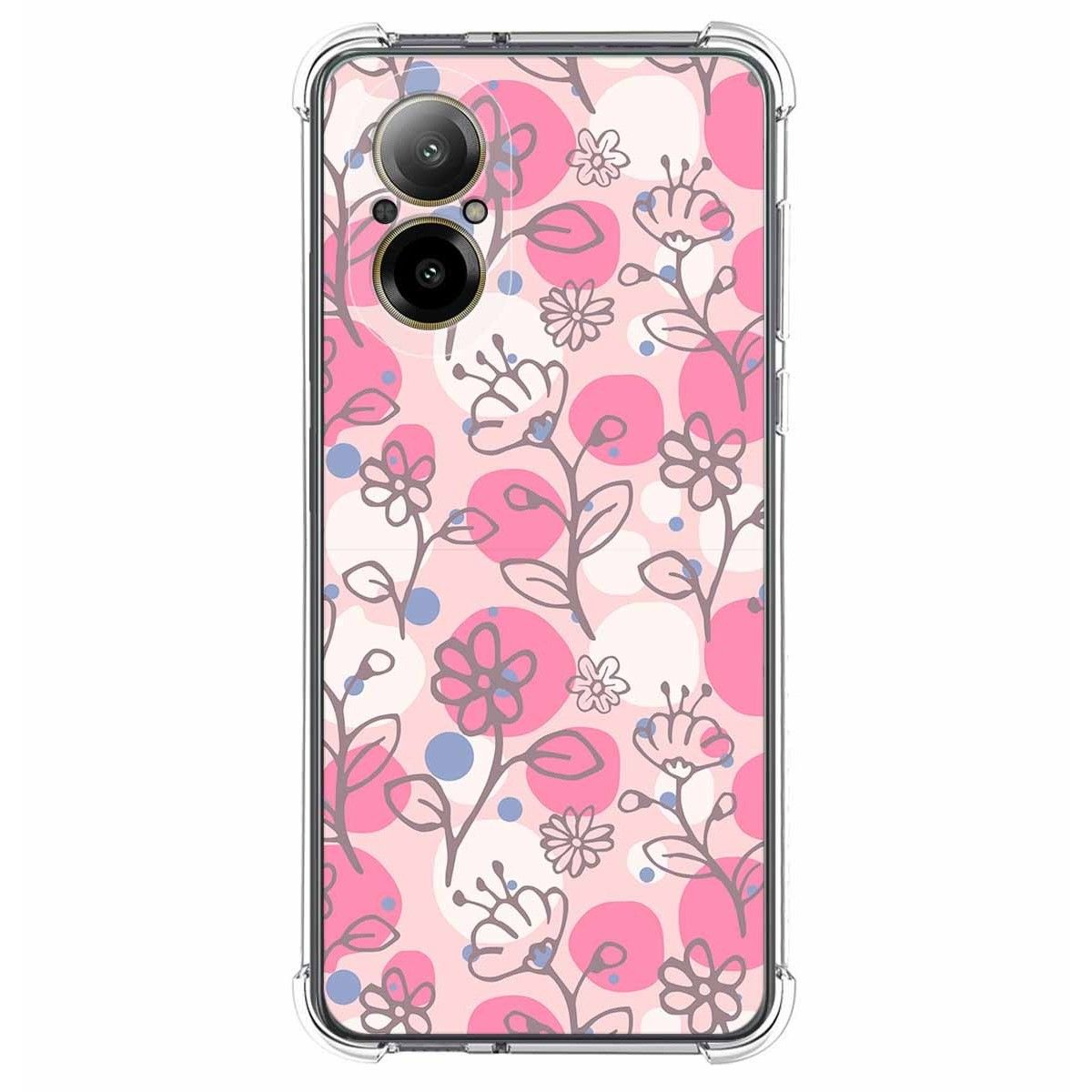 Funda Silicona Antigolpes para Realme C67 4G diseño Flores 07 Dibujos