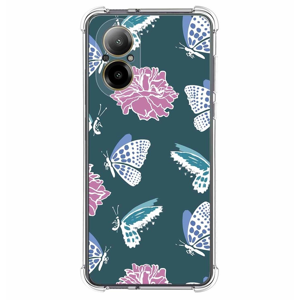 Funda Silicona Antigolpes para Realme C67 4G diseño Flores 10 Dibujos