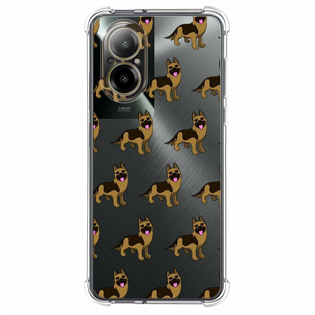 Funda Silicona Antigolpes para Realme C67 4G diseño Perros 09 Dibujos