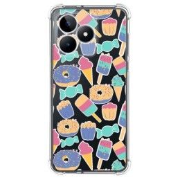 Funda Silicona Antigolpes para Realme Note 50 diseño Dulces 02 Dibujos
