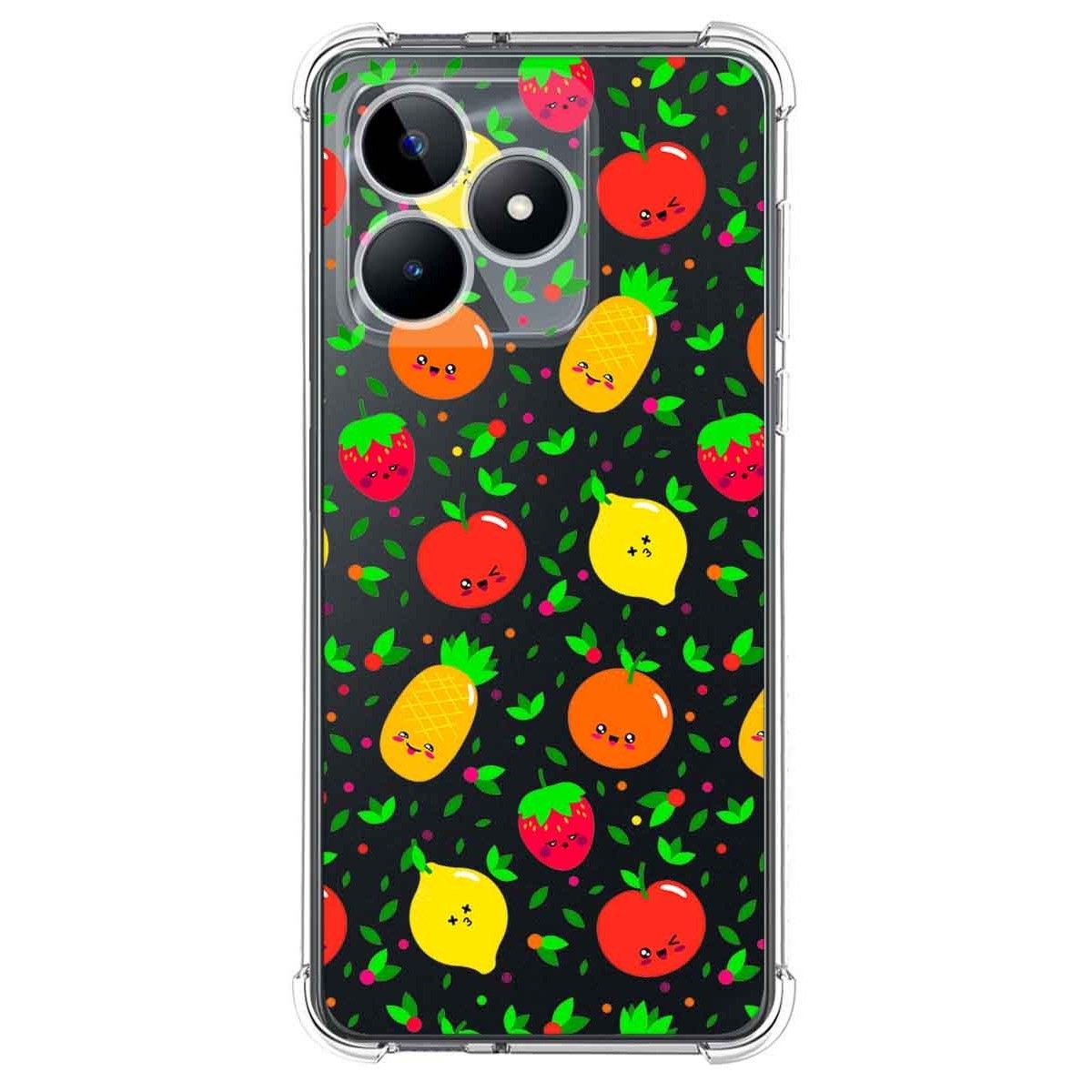 Funda Silicona Antigolpes para Realme Note 50 diseño Frutas 01 Dibujos