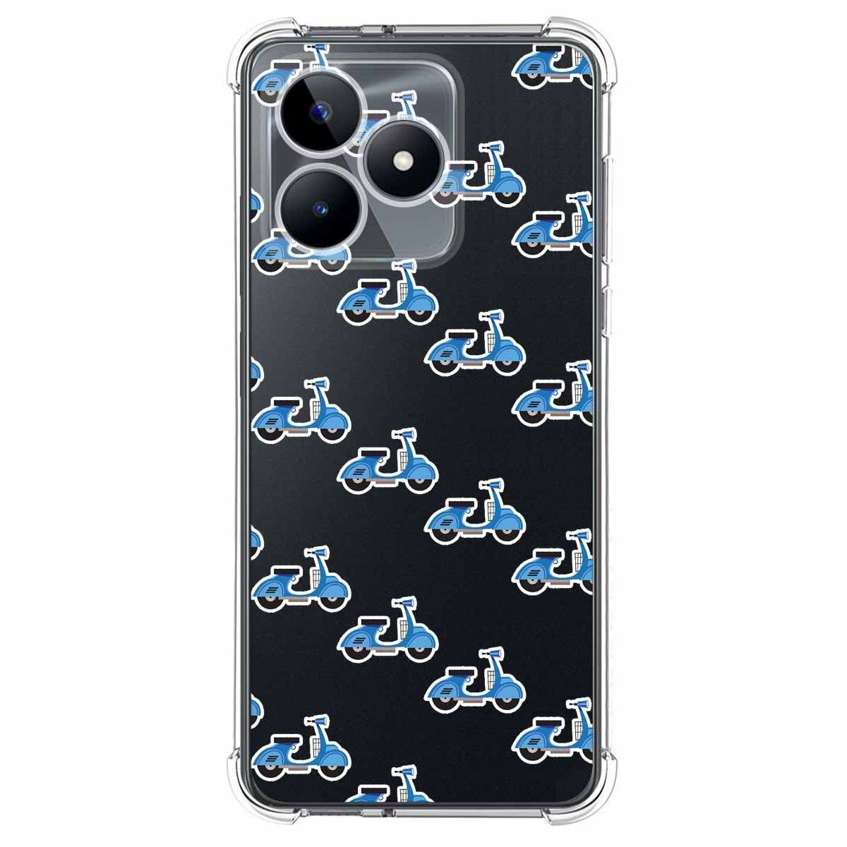 Funda Silicona Antigolpes para Realme Note 50 diseño Scooter Dibujos