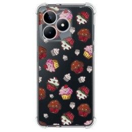 Funda Silicona Antigolpes para Realme Note 50 diseño Muffins Dibujos