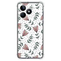 Funda Silicona Antigolpes para Realme Note 50 diseño Flores 01 Dibujos