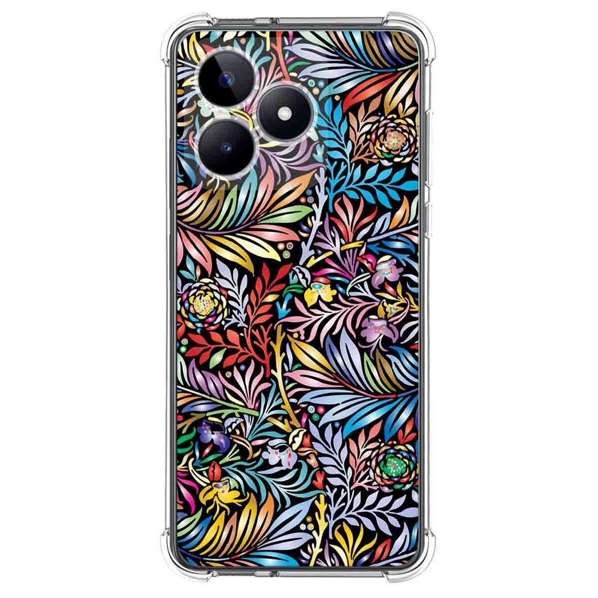 Funda Silicona Antigolpes para Realme Note 50 diseño Flores 04 Dibujos