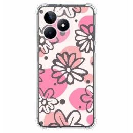 Funda Silicona Antigolpes para Realme Note 50 diseño Flores 09 Dibujos
