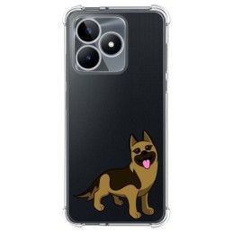Funda Silicona Antigolpes para Realme Note 50 diseño Perros 03 Dibujos
