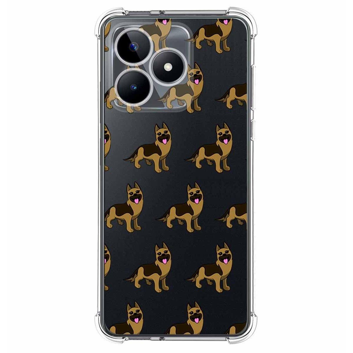 Funda Silicona Antigolpes para Realme Note 50 diseño Perros 09 Dibujos